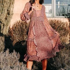 NWOT Floral Midi Patchwork dress from Bohme